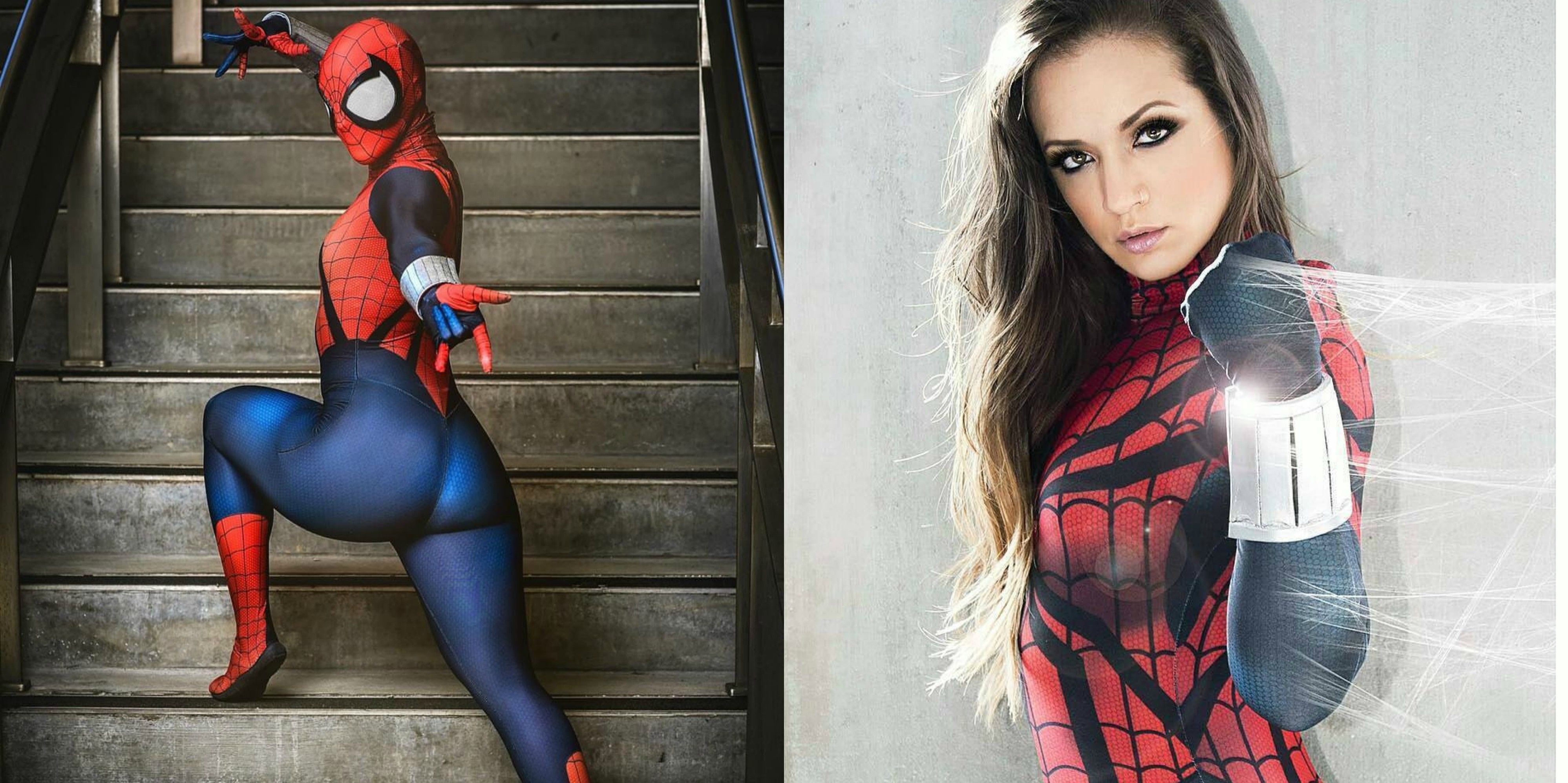 girl cosplay Spider